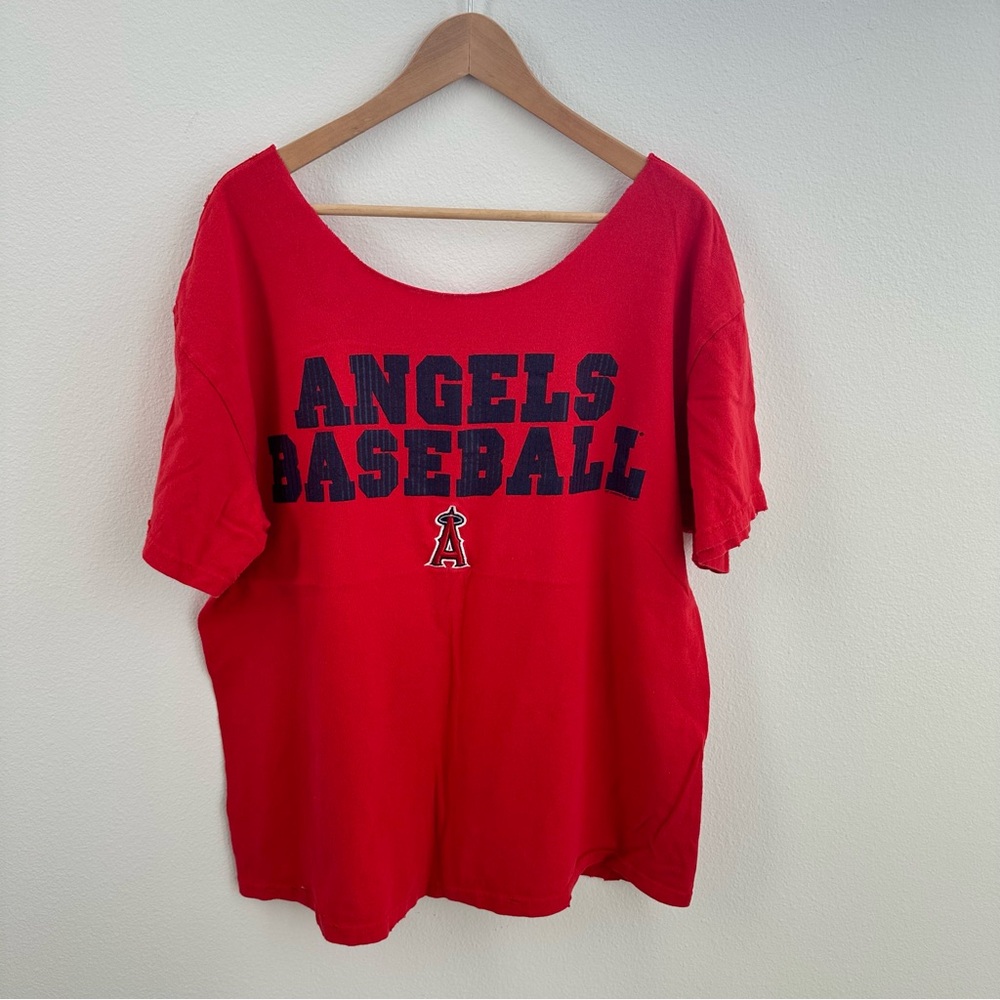 Angels MLB off the shoulder T-Shirt